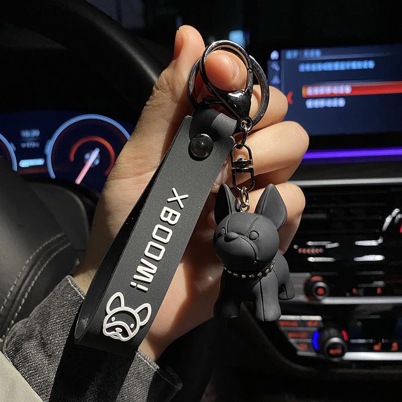 Fadou Puppy Keychain Creative Personalized Car Key Chain Bag Pendant Three-Dimensional Cartoon Doll Key Ring Gift