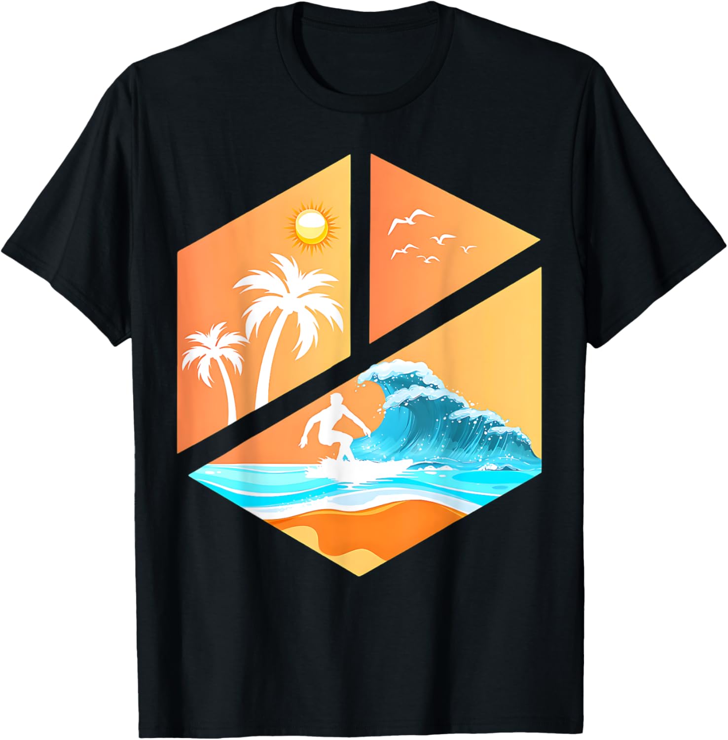 

Surfboarder Surfer Retro Vintage Classic Surfing Surfboard T-Shirt 5XL різнокольоровий