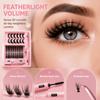 Natural curl Individual Segment Lashes Dense Volume DIY Eye Lashes False eyelash set  Daily Makeup