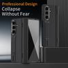 Luksuriøs Business Bunnstativ Hengslet Ringholder Herdet Glassfilm Telefondeksel for Samsung Galaxy Z Fold 7 6 5 4 3 Beskyttelsesdeksel
