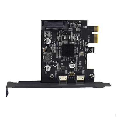 USB3.2 Dual-Port Typ C PCI E Erweiterungskarte Professioneller Praktischer Installationsadapter