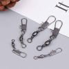5 Size 100Pcs/Pack Swivels Fishing Connector Pin Bearing Rolling Swivel Snap Fastlock Clips Fishhook Fishing Tackle