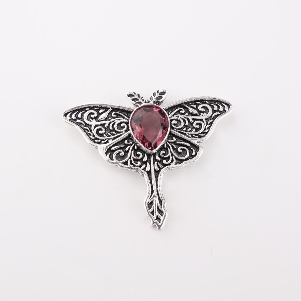 Rhodolite Gemstone 925 Sterling Silver Women Jewelry Pendant  1.2" Gift For Her CP-31-4