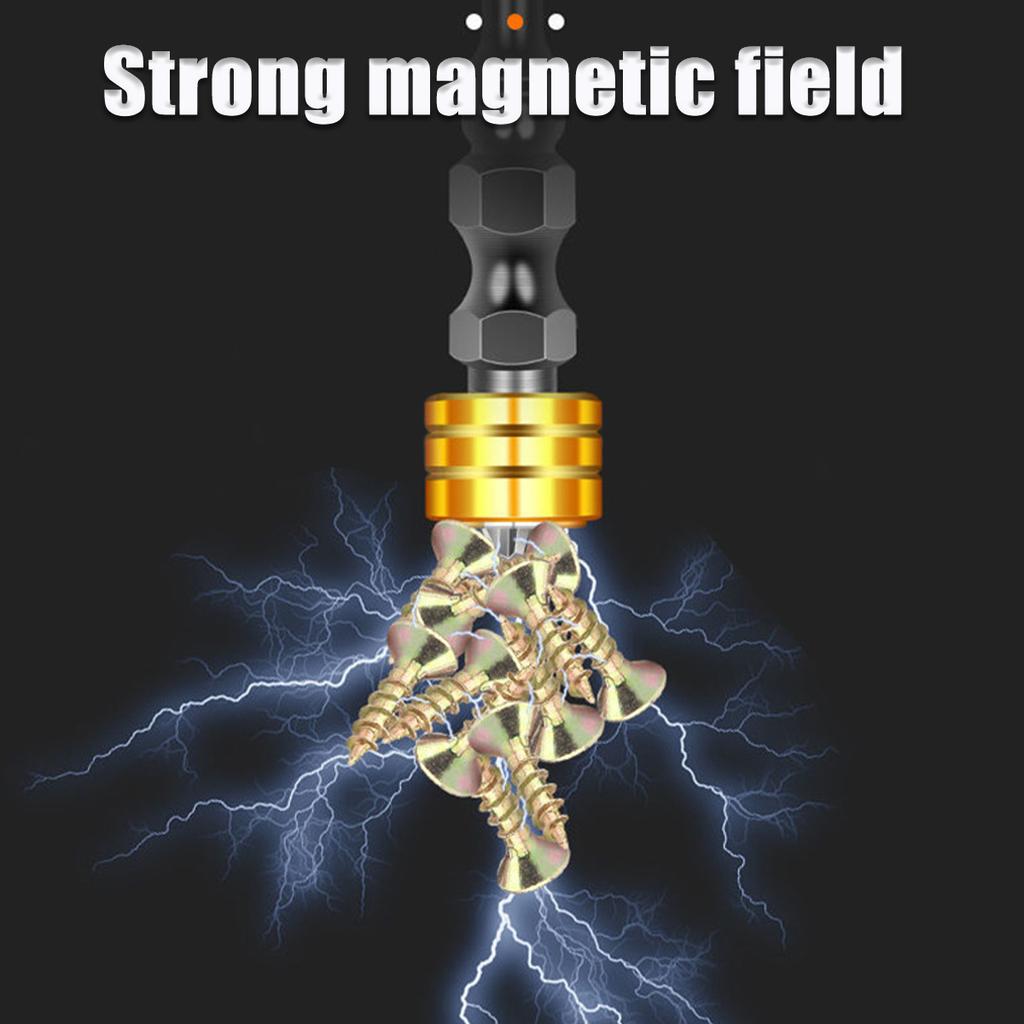 Color Strong Magnetic Screwdriver,Screwdriver Head,Cross Shaped Double Headed Screwdriver Head Tool Hand Drill Wind Screwdriver