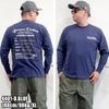 Herren Dickies T-Shirt, lange Ärmel, Ärmellogo, Raglan-Print, Oversized-Silhouette, M, L, XL, 100% Baumwolle, 10001798 (JP, Alphabet, XL, 4401-D.BLUE)