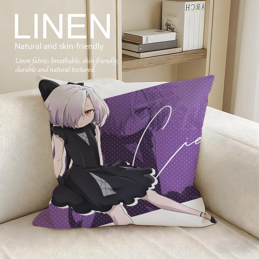 The Shy Hero and the Assassin Princesses Cushion Cover Pillowcase Set Pcs x x Breathable Washable Sofa Cushion Cover
