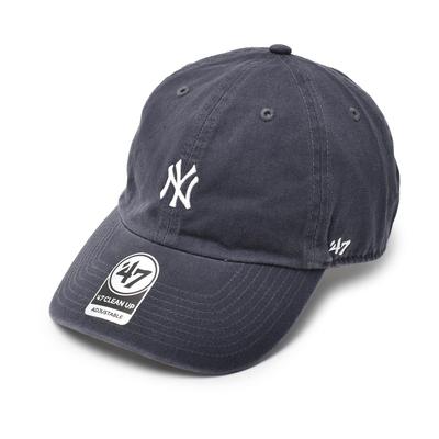 Forty Seven Brand Yankees Clean Up Base Runner Size Navy X White '47 Cap, '47 Cap, B-BSRNR17GWS, 2361-0001, 09.V. (VN), Men's/Women's.