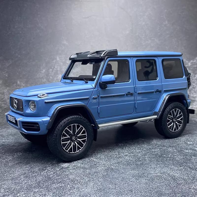 

2023 Mercedes-Benz G63 Amg 4×4 Big g g Series Simulation Alloy Car Model with Fully Openable Doors Nzg 1:18 Die-Cast Metal Scale Mod синій