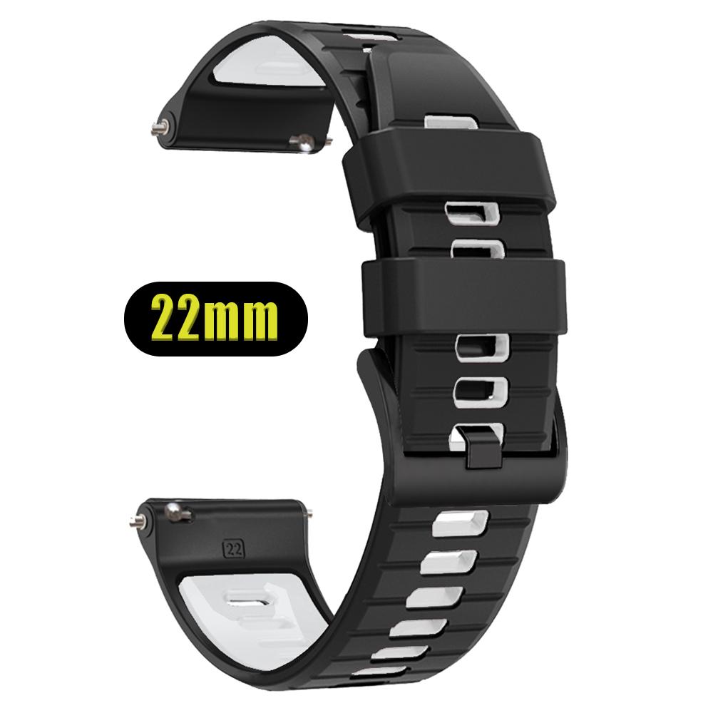 Silicone Watchband 22mm For TicWatch GTH2 GTX/GTW Soft Bracelet For TicWatch Pro 2021/3 Ultra LTE GPS S2 E2 Sports Strap Replace