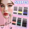 590 Clusters Of Color Dense D Song Single Cluster False Eyelash Set 10-18Mmdiy Segmented Eyelashes