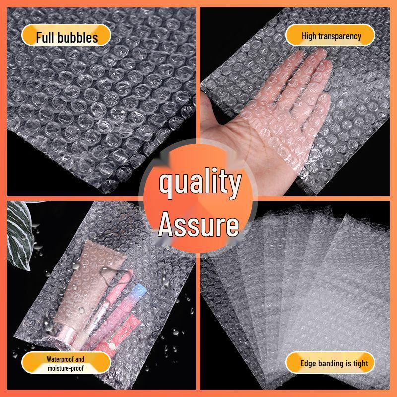 Clear Shockproof Double-Sided Bubble Wrap with Thick Foam Slices