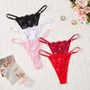Cross-border New Product Pearl Pendant Women's Underwear Foreign Trade Amazon Specializes In Multi-color Low-rise Lace Women's Thong