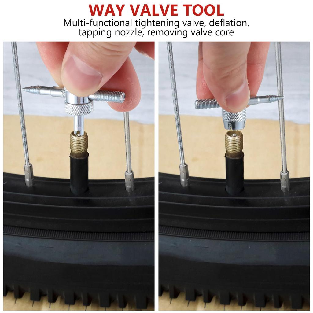 iplusmile Tire Valve Core, Air Valve, Air Valve Cap, Repair Tool, Bug Turner Screwdriver,