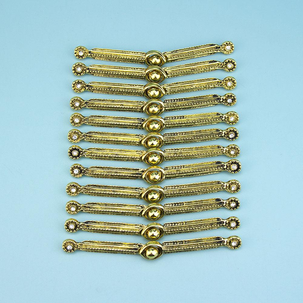 

Slavic Caucasus Breastplate Women Metal Buckle Gold Silver Color Crystal Dress Catch Body Jewelry Wedding Dress Accessories