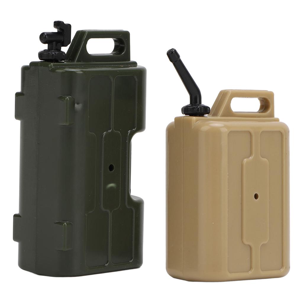 1 10 Scale RC Car Simulation Decoration Accessories Decorative Realistic RC Car Fuel Tank for SCX10 Yellow+Green