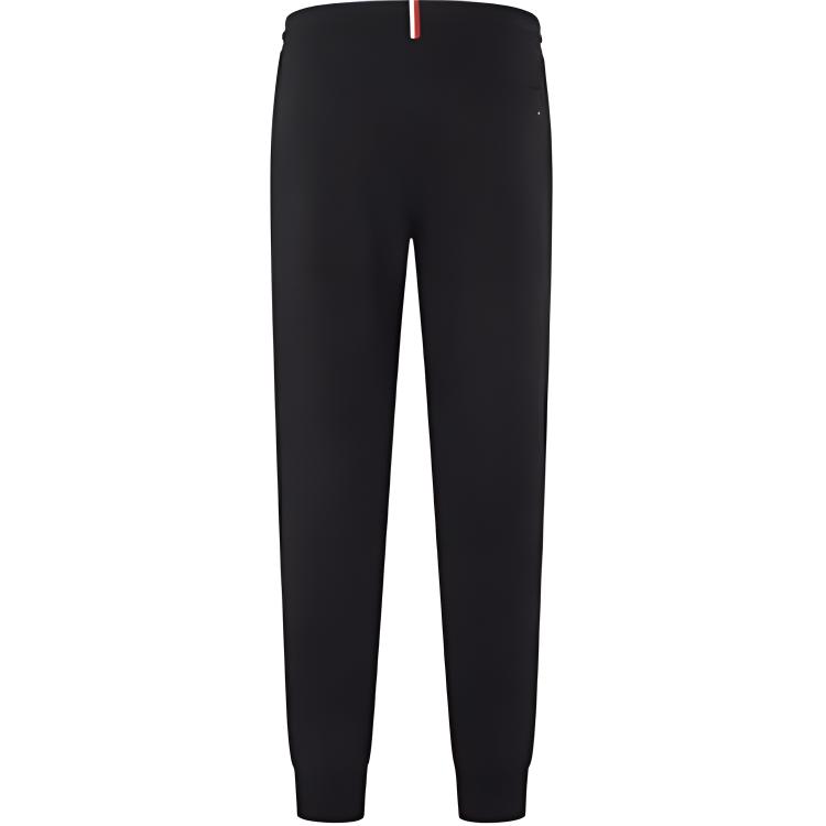 Tommy Hilfiger Minimalist Color Block Letter Embroidered Cotton Casual Pants Men bottoms Black MW0MW22357