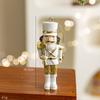 New Nutcracker Puppet Soldier Ornament Doll Merry Christmas Decoration Creative Gift Wooden Handicrafts Desktop Cute Ornament
