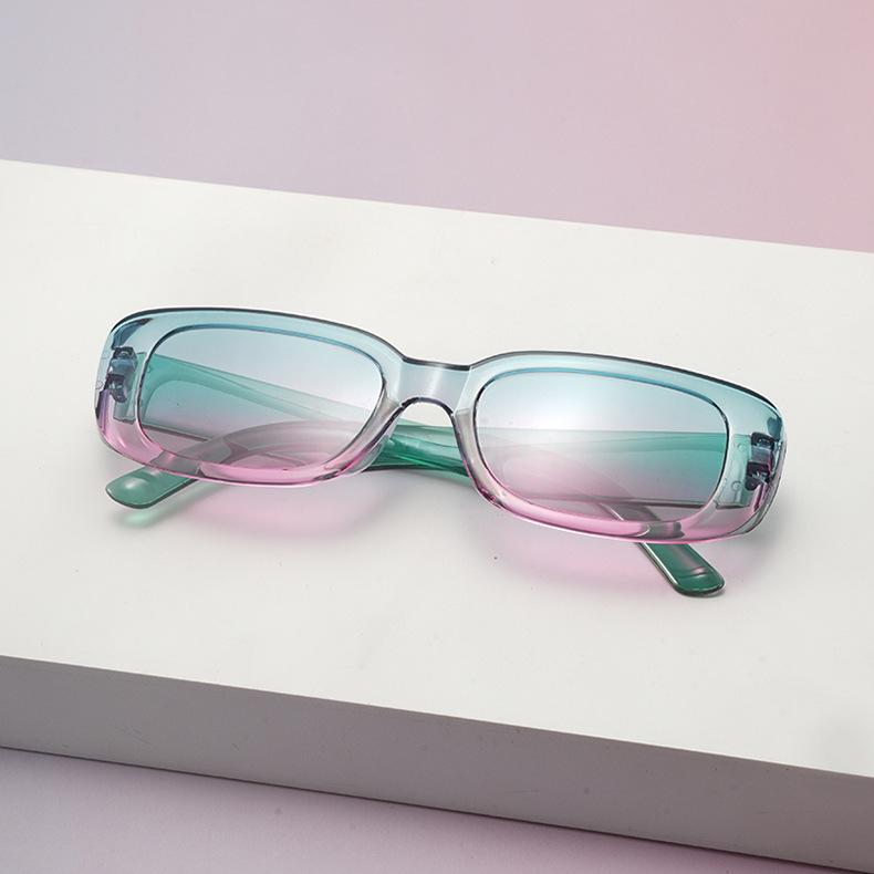 New Fashion Candy Color Small Frame Sunglasses Men Sun Glasses Women Vintage Trendy Style Eyewear Anti-Glare Glasses
