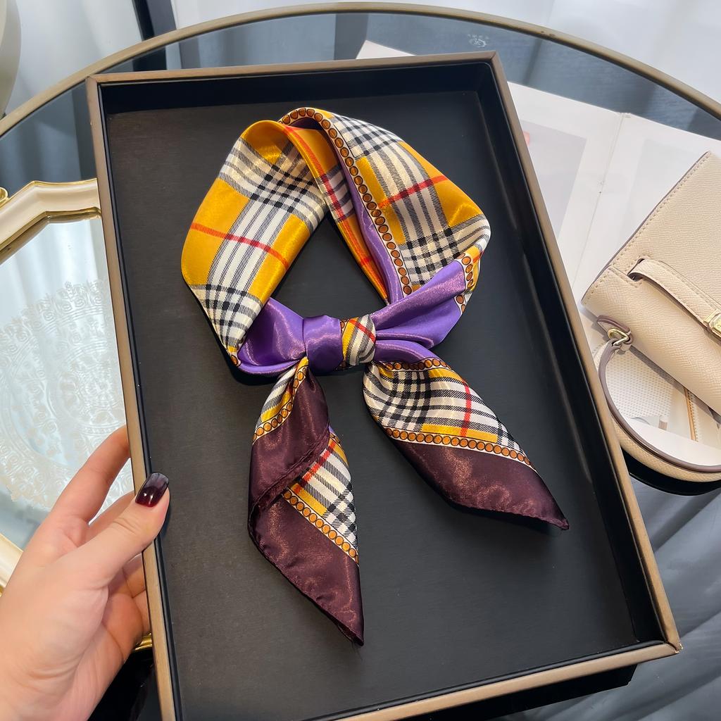 Beach Sunscreen Kerchief Luxury Design Square Scarves Women Popular 60X60CM Silk Hijab