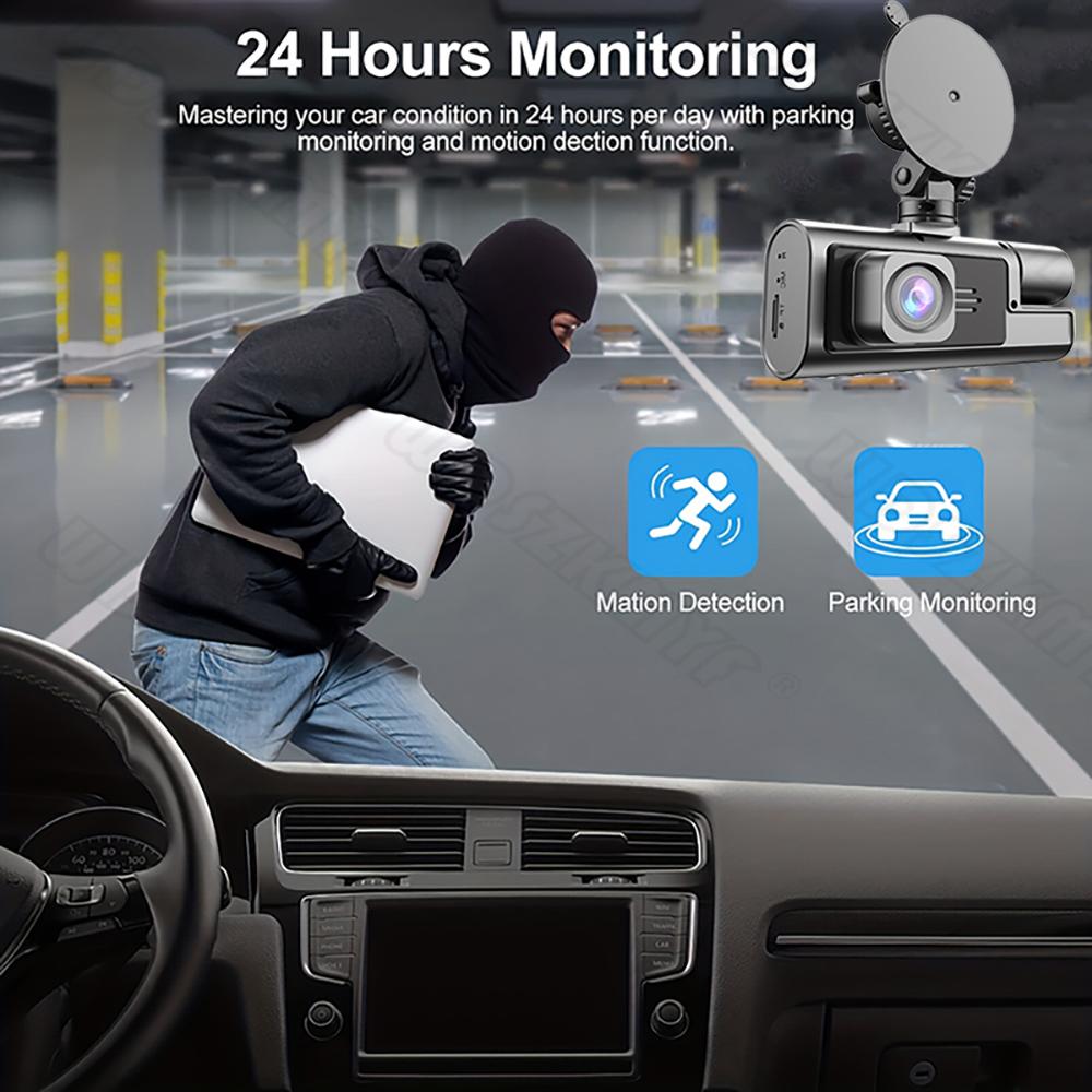 Car Supplies WIFI Dash Cam For Cars Camera 3Lens 1080P Video Recorder 2Inch Rear View Camera for Vehicle Black Box Car Accessory