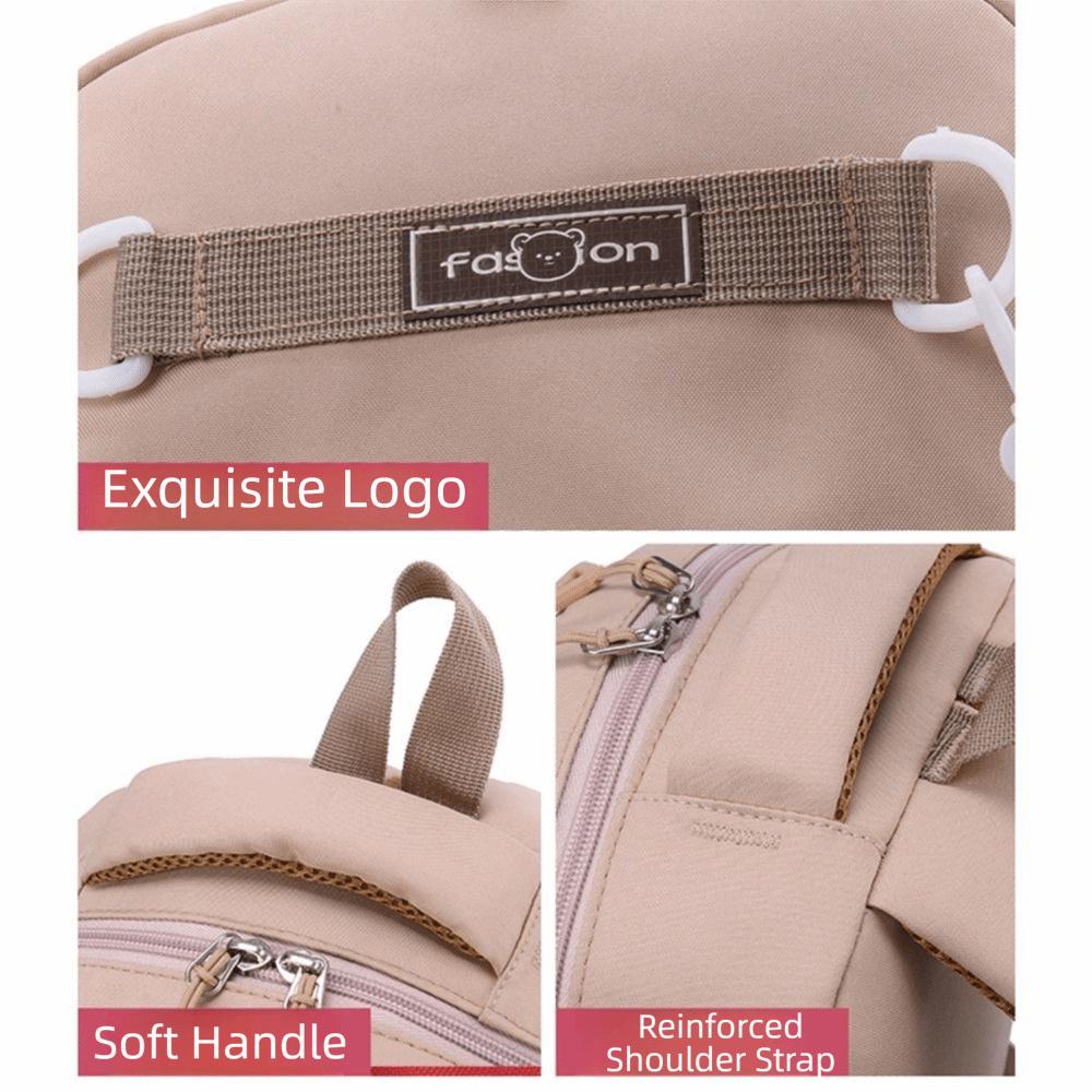 Fashionable Cartoon Nursery Backpack Adjustable Straps Double Shoulder Bag  Elementary School