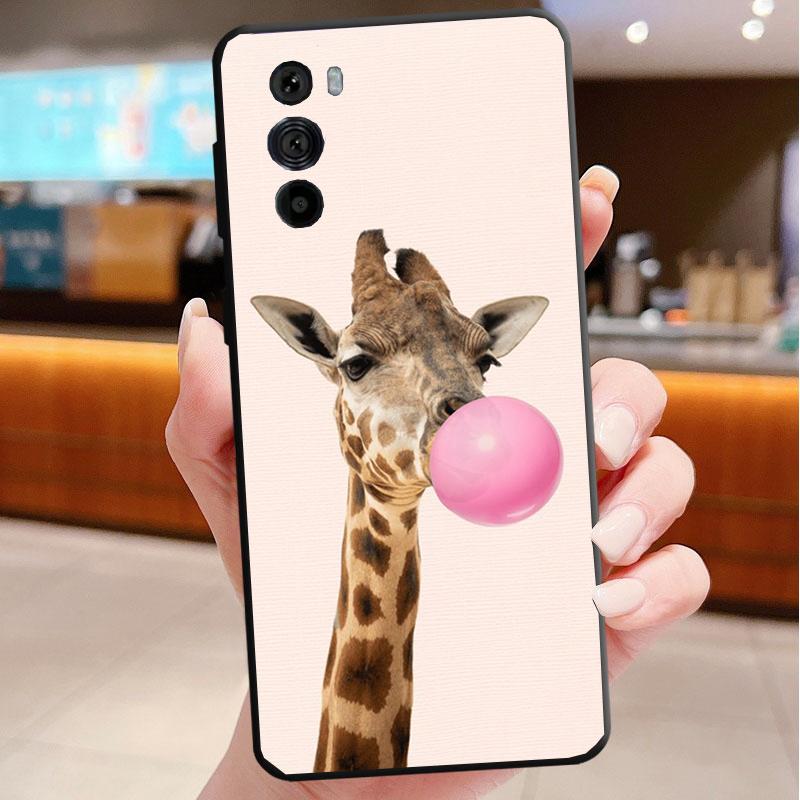 Telefoonhoesje Voor Motorola Edge 50 40 Pro 60 50 40 30 Ultra Neo Fusion Moto G85 G72 G53 G54 G84 G13 G32 Giraffe Anime