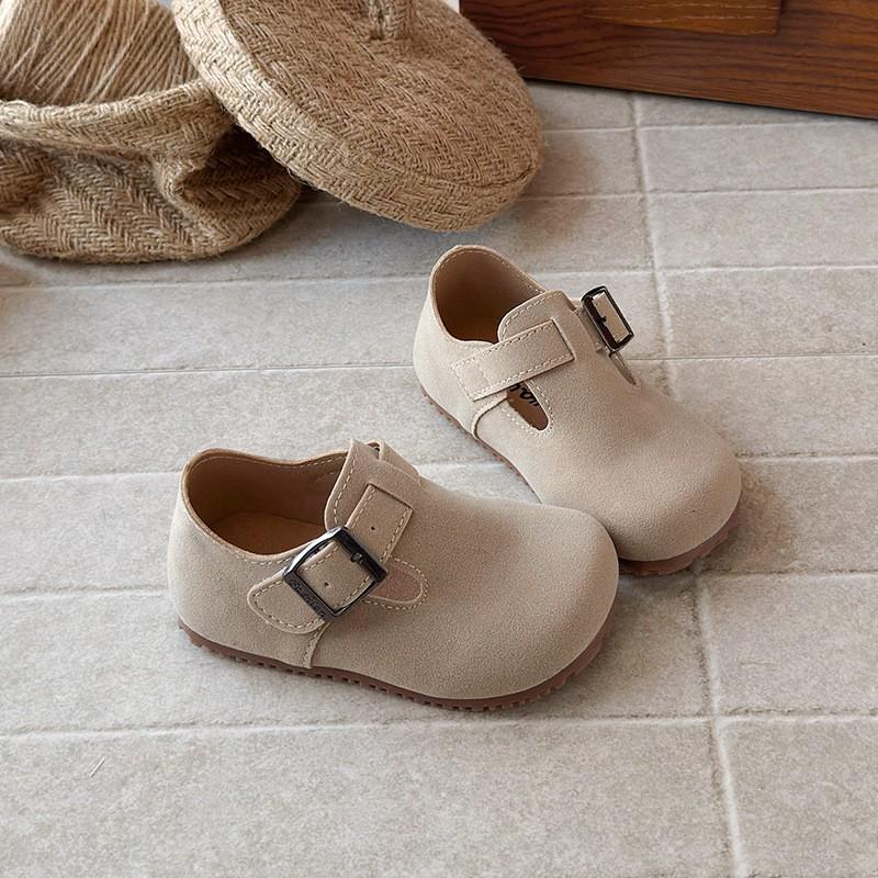 Kids Retro Birkenstock-Style Slip-On Shoes 2026 Neutral Tones Soft Sole Toddler Child Casual Loafers