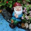Home Welcoming Gnome Rust-proof Resin Fishing Gnome Statue Welcomes Little Fishing Guy Funny Resin Crafts