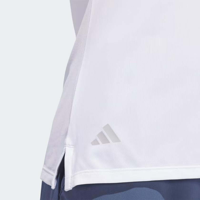 adidas Ultimate365 Solid Short Sleeve Polo Shirt Women Tops White IP4216