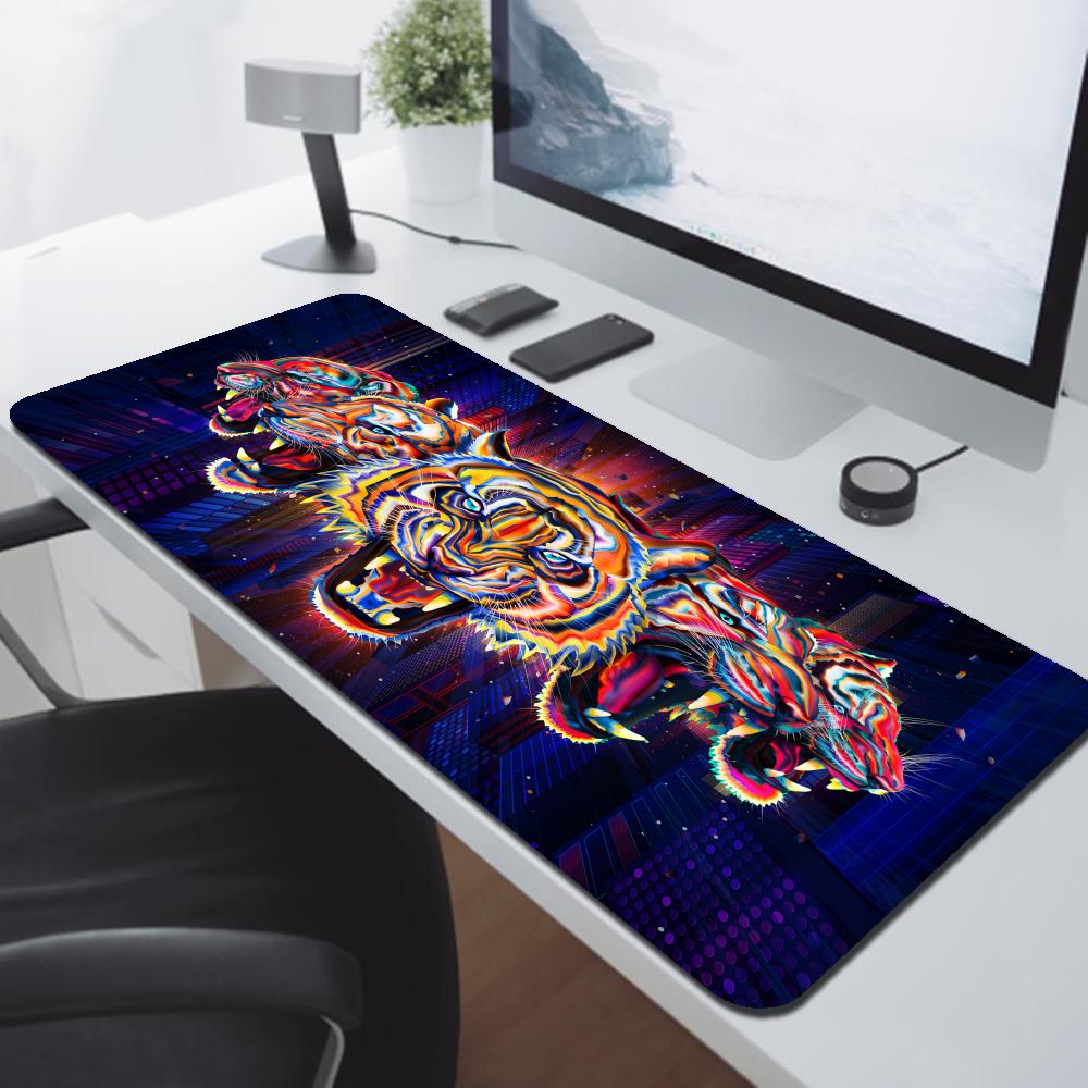 Tiger Mousepad Nonslip HD Print Large Size xmm Desk Mat Keyboard Pad Rubber Carpet Computer Rug Gamer Mousepads For PC