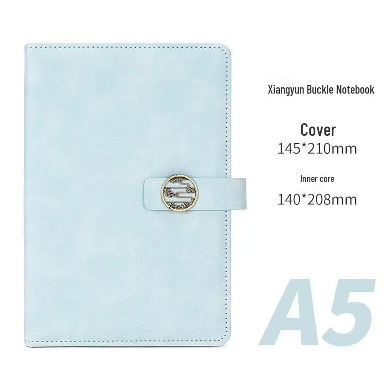Personalized Soft Leather Diary with Buckle - Elegant Business Gift Notebook