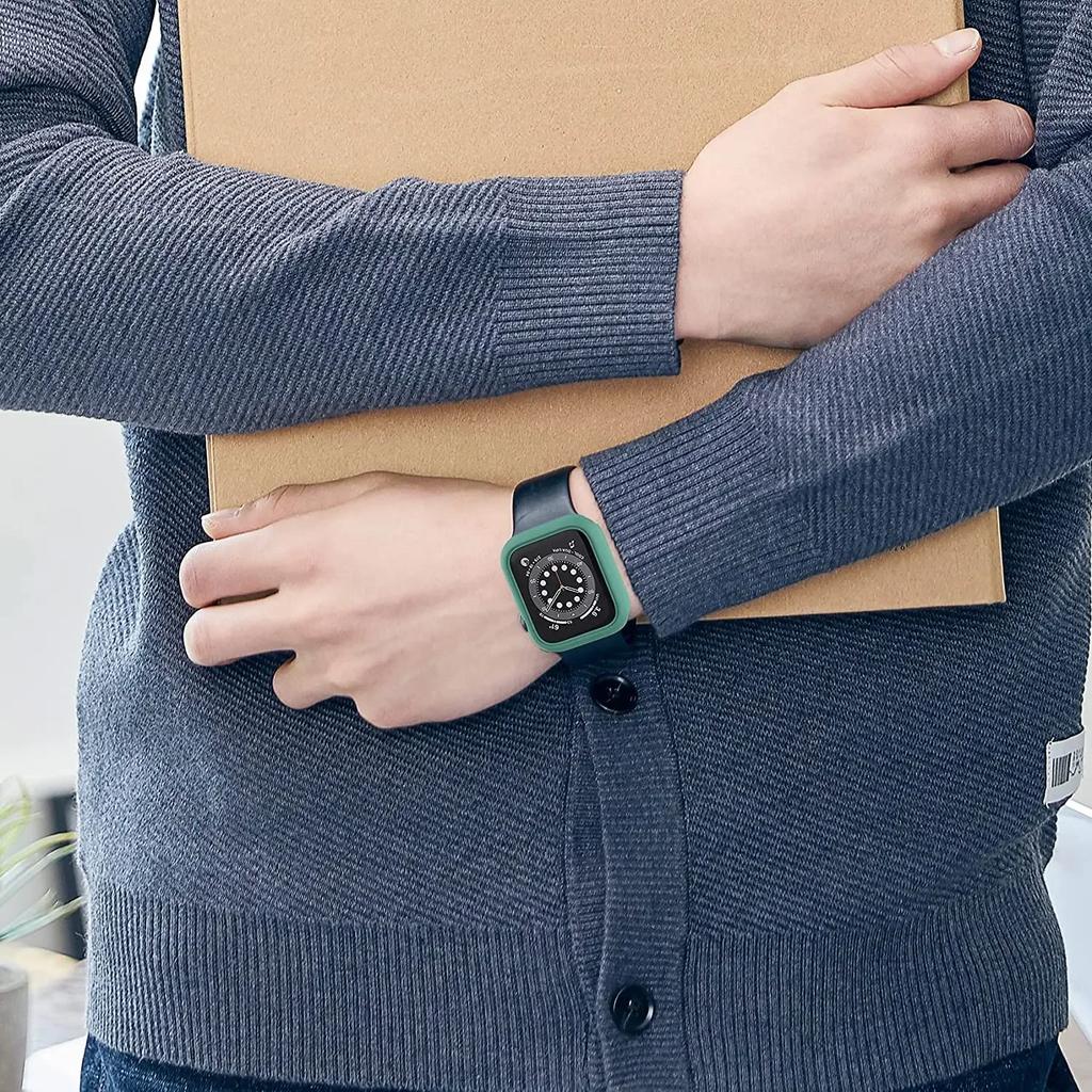 Apple Watch Kılıfı Kapağı 45mm 41mm 44mm 40mm 42mm 38mm 46 49 mm Aksesuarlar PC Koruyucu tampon iWatch Series 8 7 SE 6 5 4 3 9