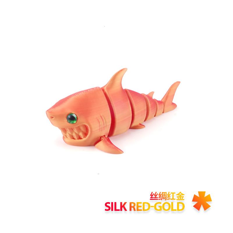 3D Printed Great White Sharks Animal Toys Multi-joint Movable Action Figures Fidget Toys Kids Gifts Living Room Decoration