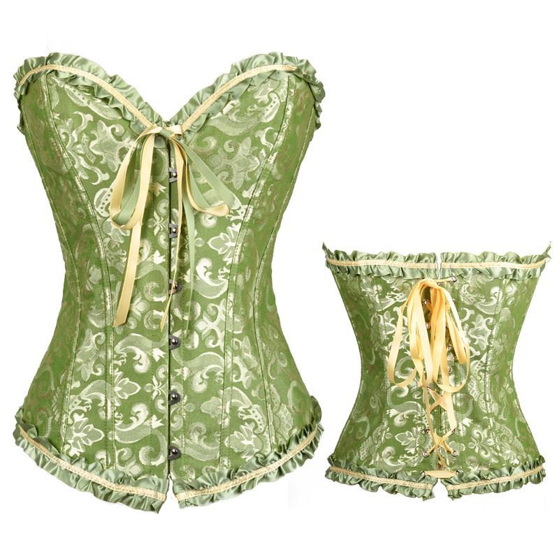 European Size 819 Black Court Corset: Abdomen Control Body Shaper