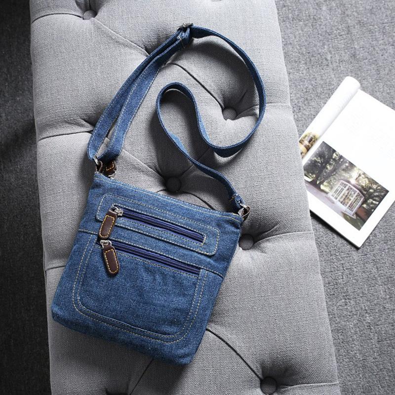 Fashi Shoulder Bags For Women Vintage Denim Crossbody Bag Female Small Messenger Bags Casual Handbags Purse