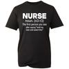 Nurse Definition T-shirt Funny Beer Joke Drinkers Top Men's Unisex Gift Tee