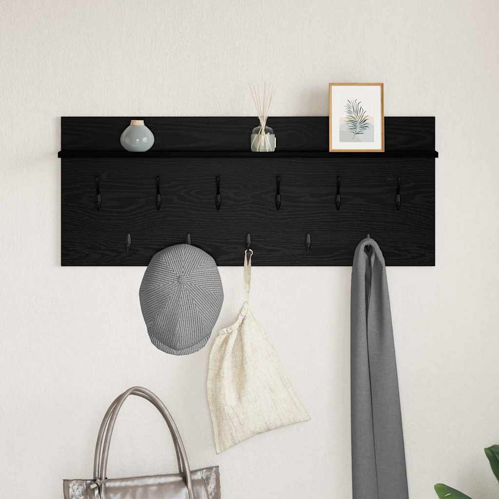 Wall Mounted Nightstand Wall Bracket Black Oak Look