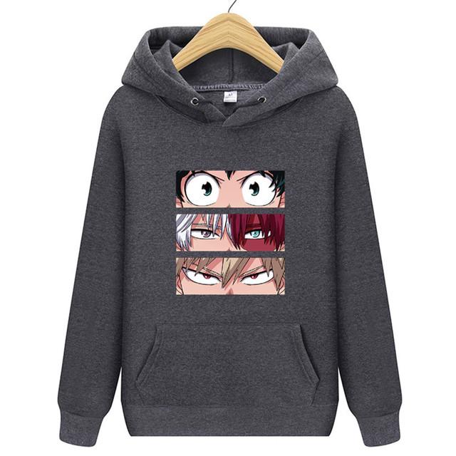 Langermet for menn og kvinner Uformell mote gensere Japansk tegneserie løs hettegenser Komfortabel kreativitet Streetwear