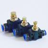 Pneumatic Fitting Airflow Regulator 6mm 8mm 10mm OD Hose Tube Gas Flow Adjust Valve Connector Fitting Air Speed Control Crane