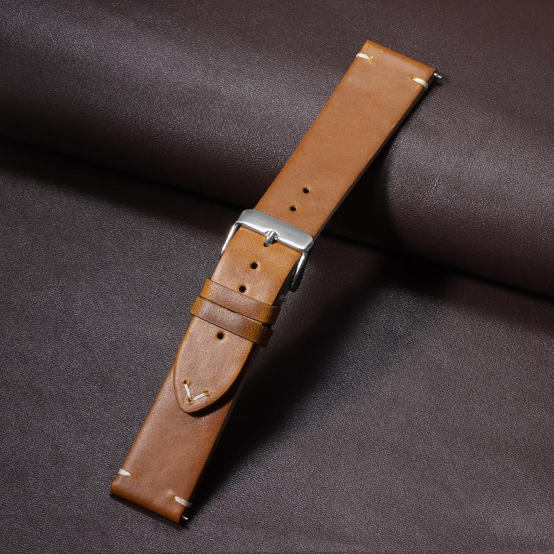 

Ретро Масло Воск Натуральная Кожа Ремешок для Часов Быстросъемный Ремешок из Телячьей Кожи для Seiko для Rolex 18мм 19мм 20мм 21мм 22мм 24мм Браслет 21mm
