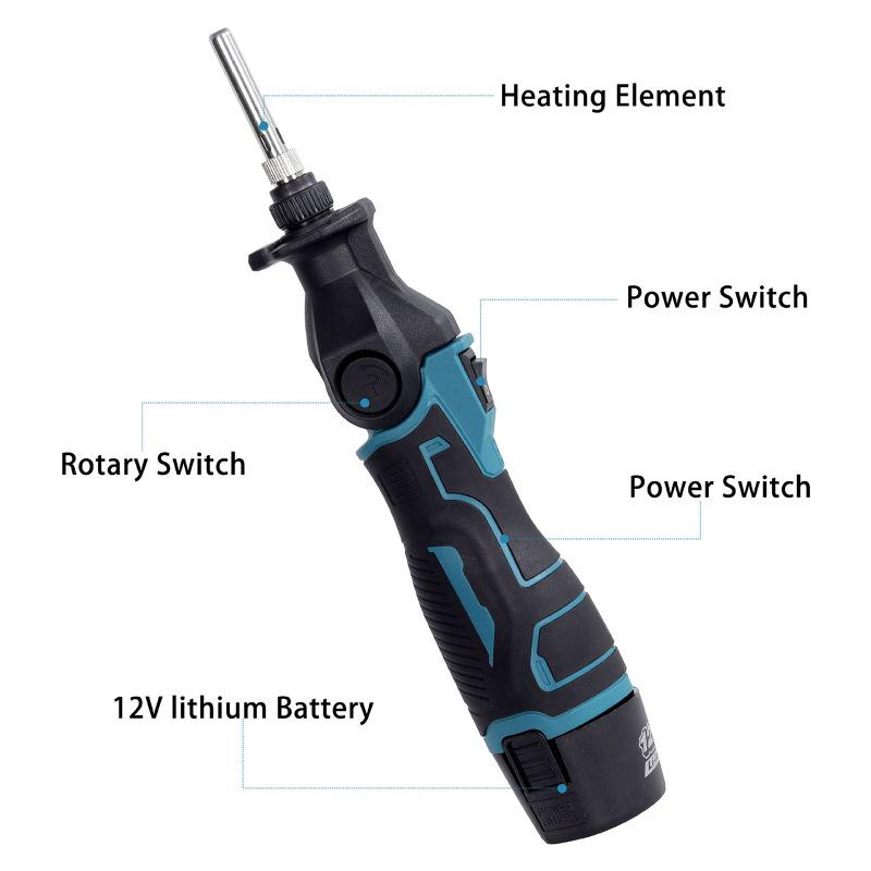 12V Rechargeable Wireless Soldering Iron - Professional & Portable Electric Welding Tool