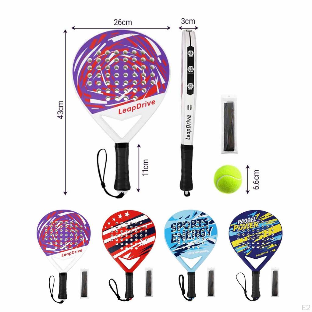 Racket Racquet Comfortable Grip Paddle Tennis with Tape for Games Sports Party Outdoor