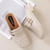 Yuzhihao Women's Summer Slip-On Perforated Sandals - Fashionable Flat Style