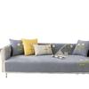Four Seasons General Fabrics Solid Color Embroidered Flower Sofa Cushion Modern Simple Non-Slip Sofa Cushion Towel