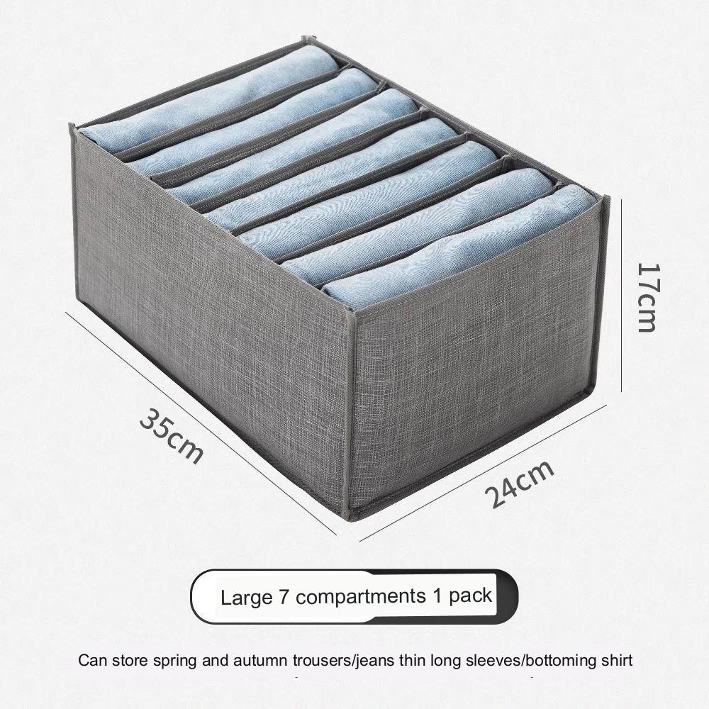 

Брюки Для хранения одежды Коробка из нетканого материала Джинсы Леггинсы Отдельная сумка для отделки Корзина-разделитель для одежды Сумка-разделитель для домашнего гардероба Сумка для хранения B