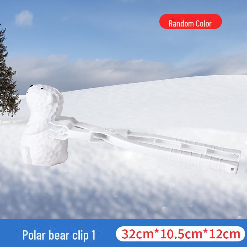 Outdoor Little Yellow Duck Snowball Clip - the Ultimate Tool for Making Perfect Snowballs Effortlessly! Ideal for Snowball Fights and Winter Fun.