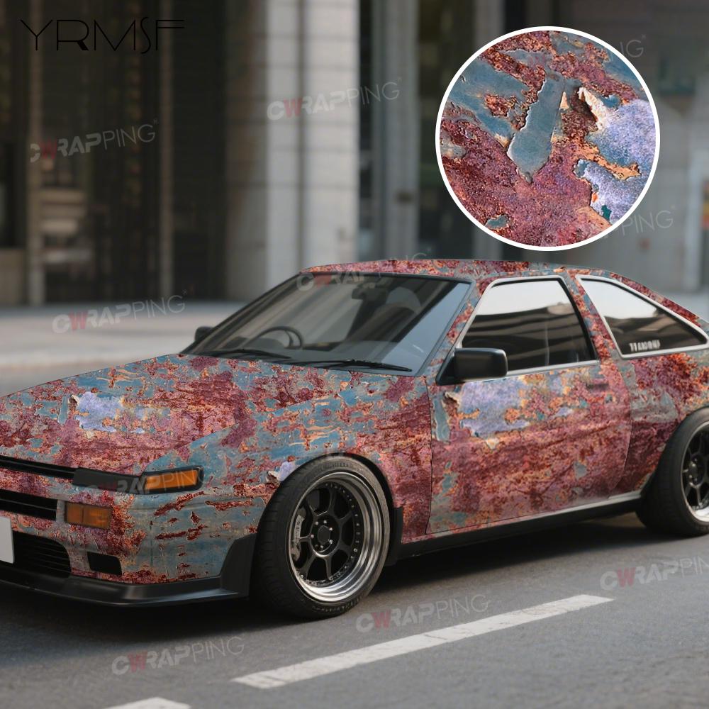 Rust Camo Film Waterproof Car Tuning Accessories Auto Bubble-free Camouflage Car Wrapping Sticker Vehicle Decoration Auto Foil