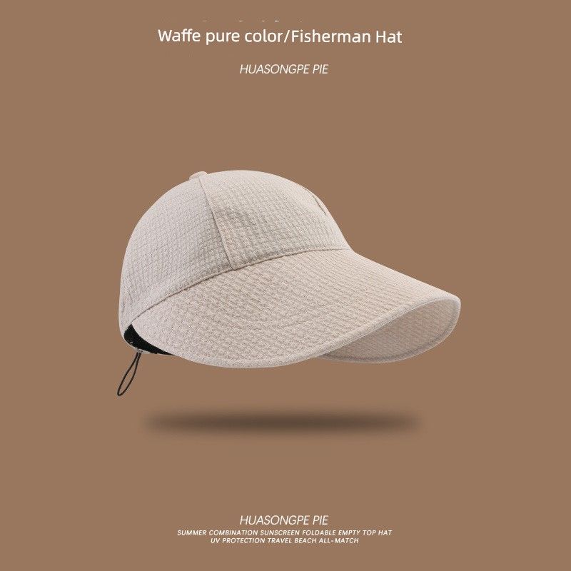 

Fall and Winter Hat Zhao Lusi Same Style Woolen Fisherman Hat Travel Sun Protection Wear Sun Hat Heattech Fashion Hat for Men C1574 waffle fisherman hat beige M(56-58cm)
