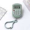 Mini Calcolatrice Portatile Portachiavi con Display dell'Ora Ciondolo Calcolatrice Cancelleria per Studenti