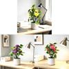 Chrysanthemum Artificial Flower Pot With Plastic And Silk Material For Home Decor And Wedding Use